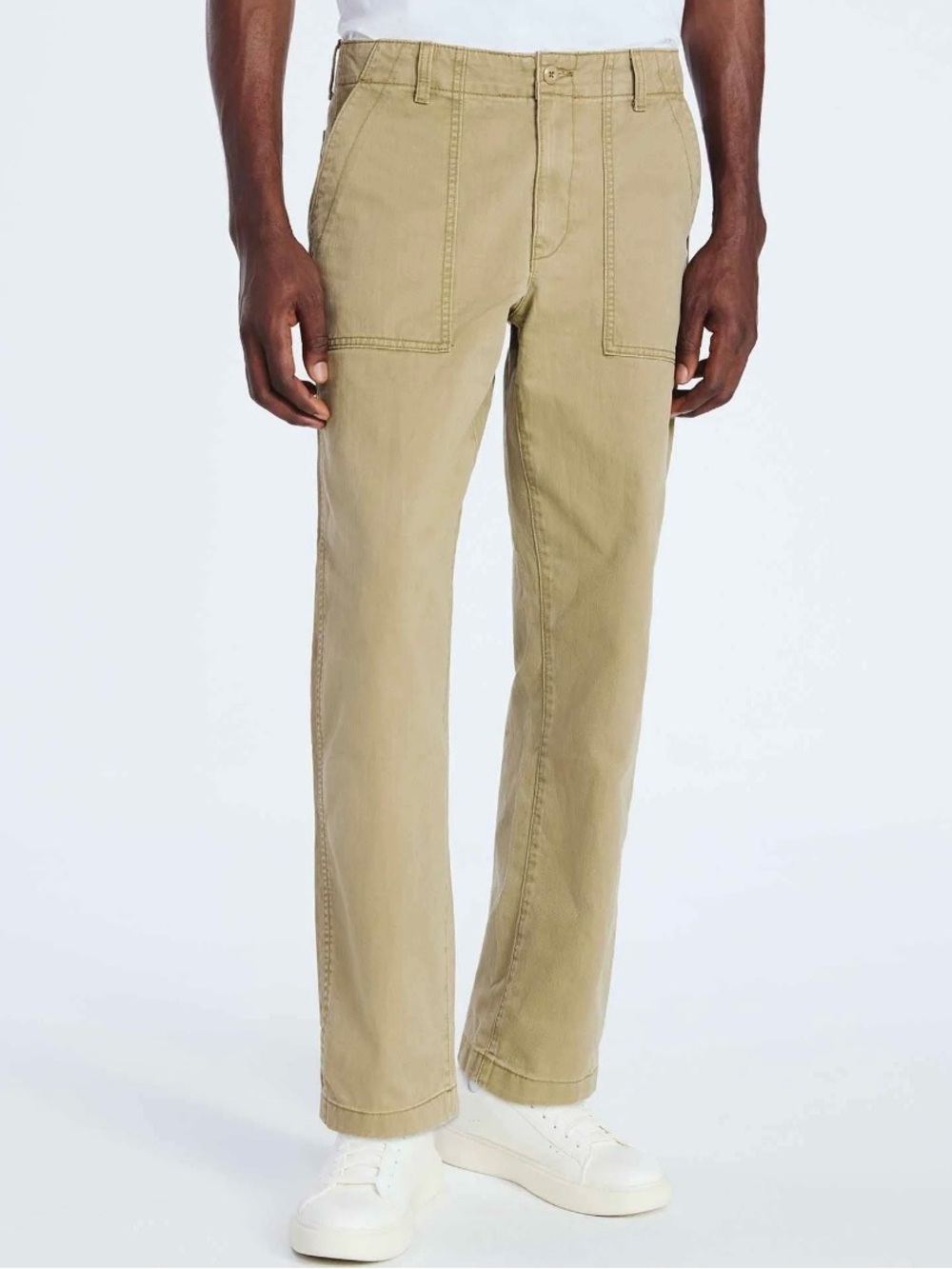 Free Assembly Men's Straight Fit Cotton Utility Pants 34X32